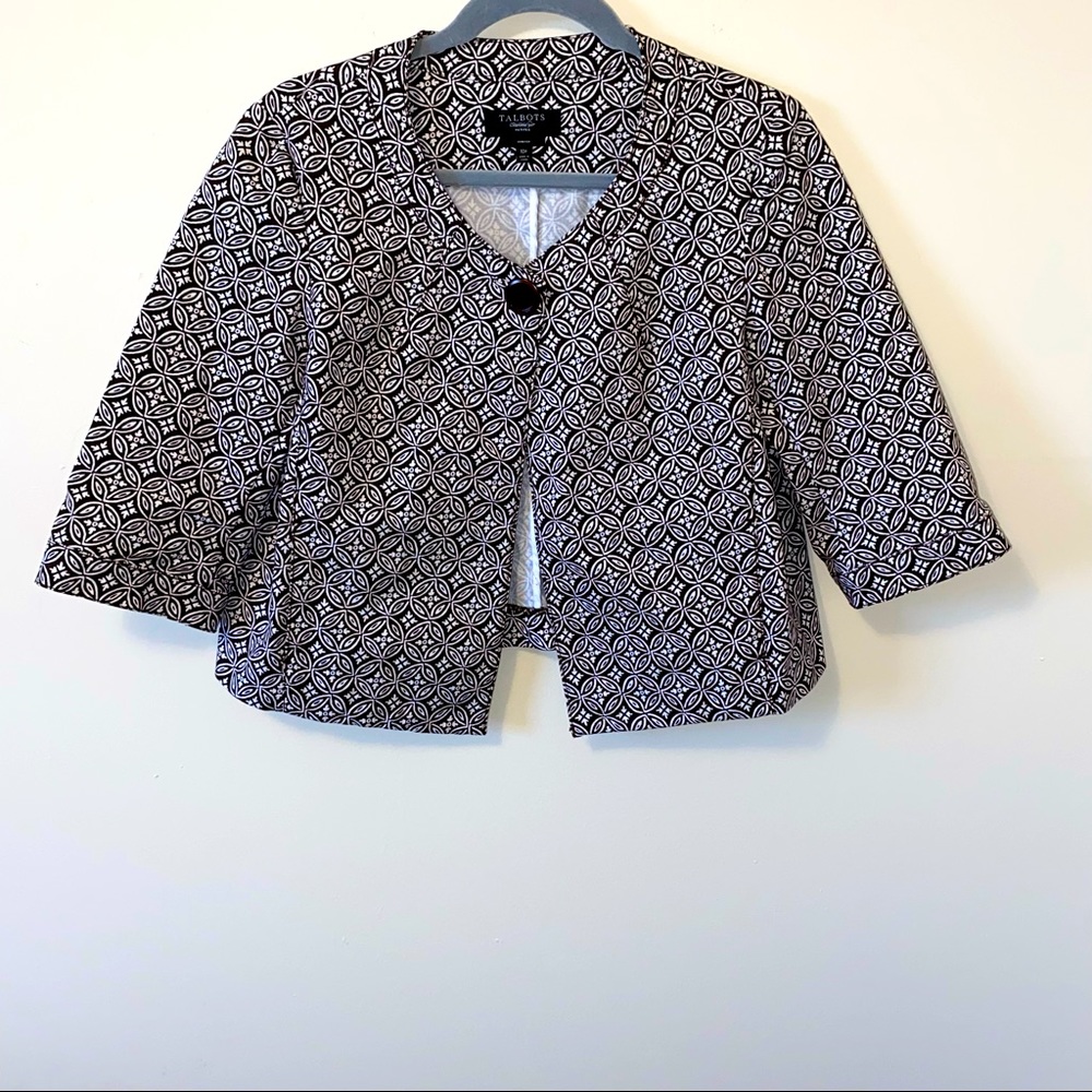 Talbots Petites Bolero Jacket w/ 3/4 Sleeves size 10p